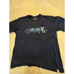 Nike Men's Size Xl Short Sleeve Navy Blue Graphic T-Shirt